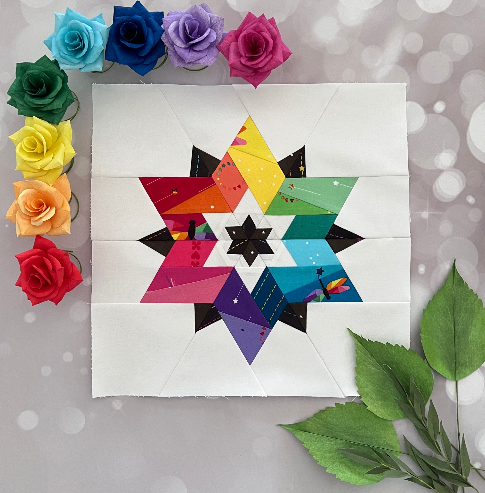 Astra paper pieced pattern