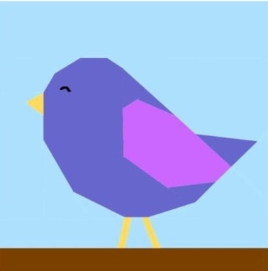 Birdie Bird Paper Pieced Pattern