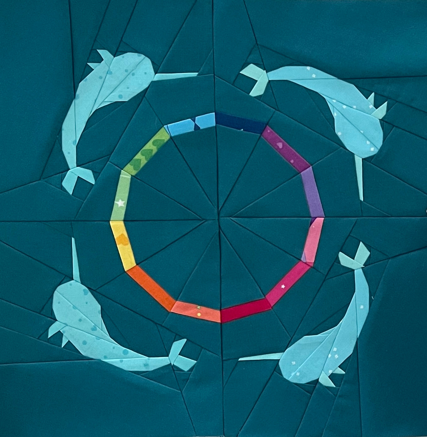 blessing of narwhals paper pieced pattern