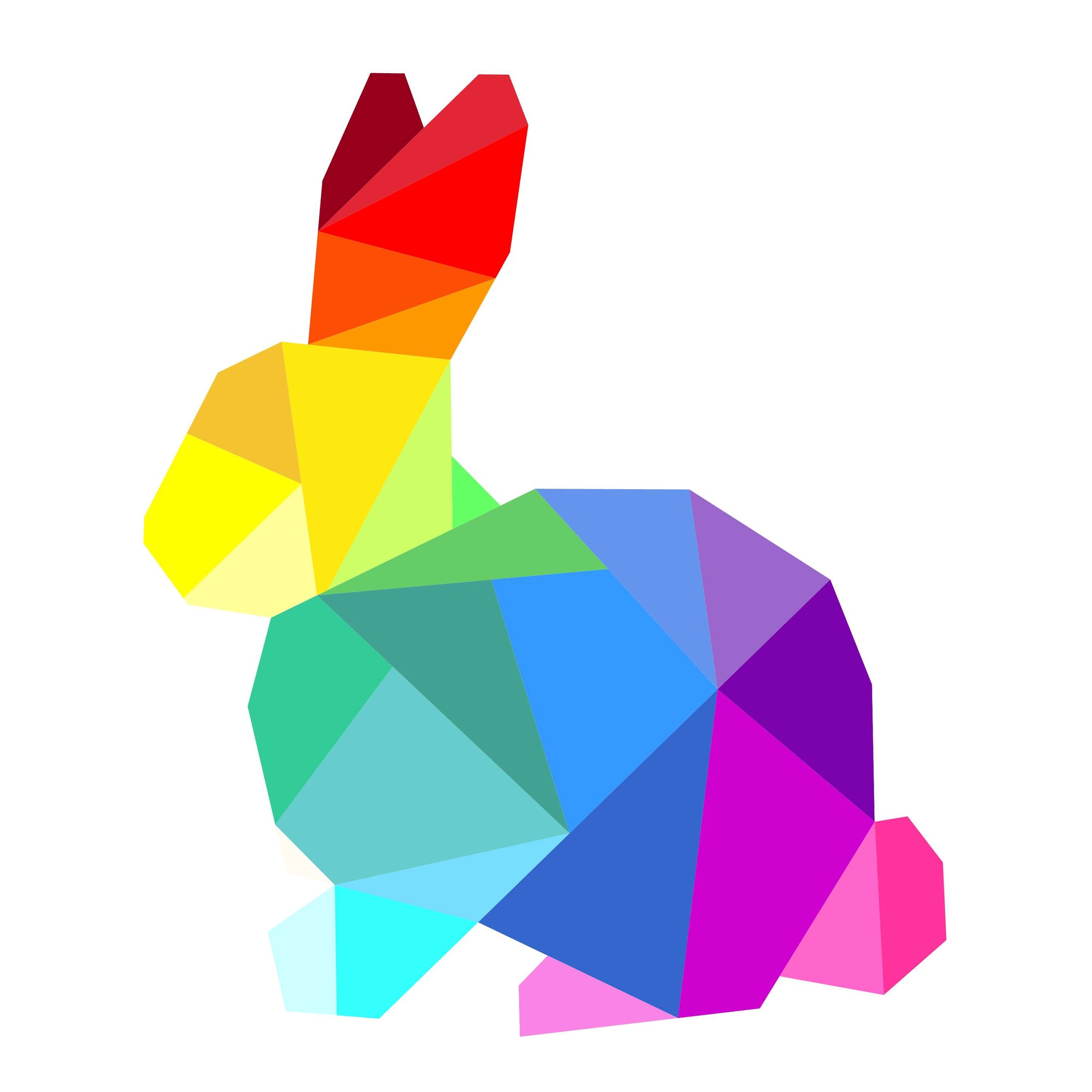 Geometric Bunny Paper Pieced Pattern