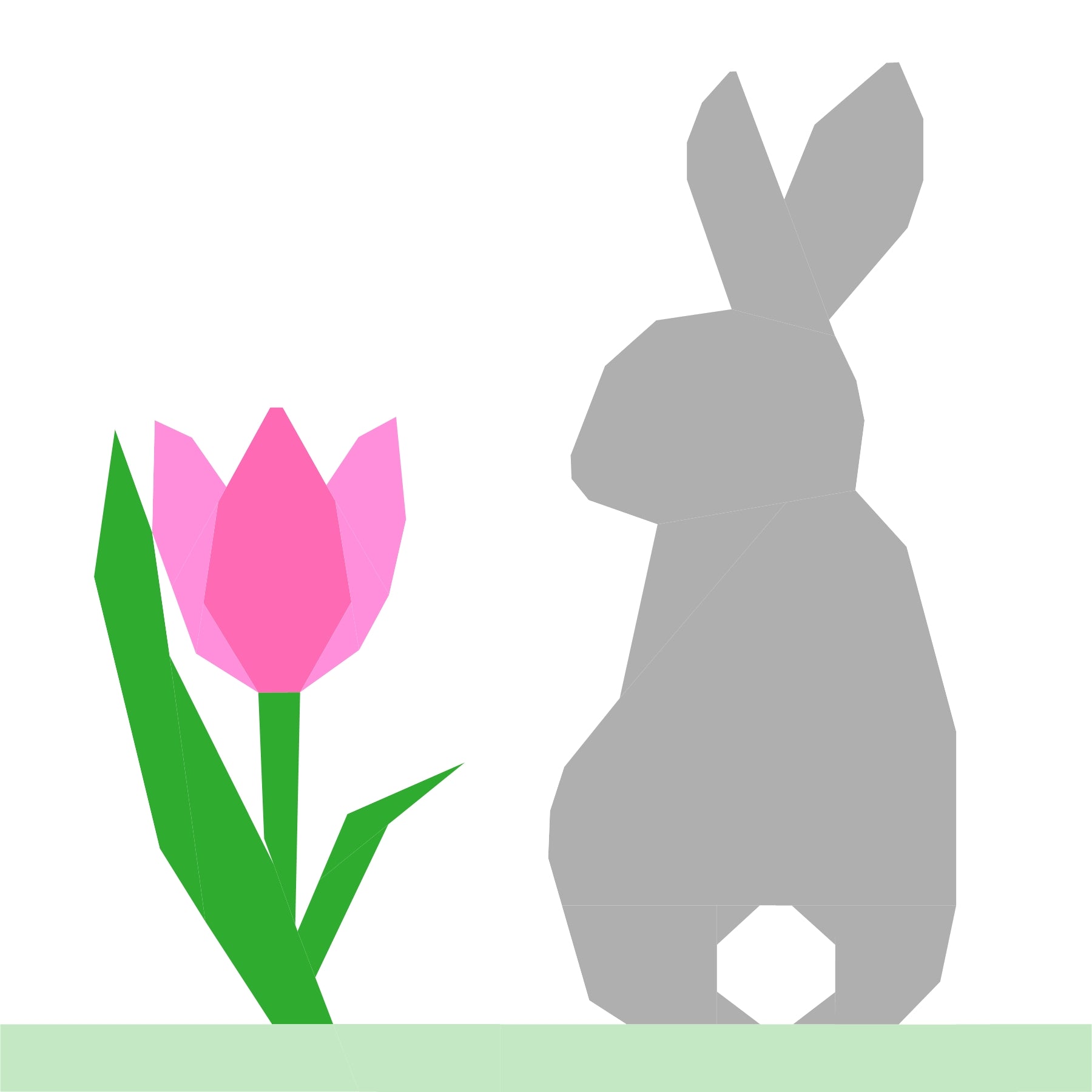 Bunny Foo Foo Paper Pieced Pattern