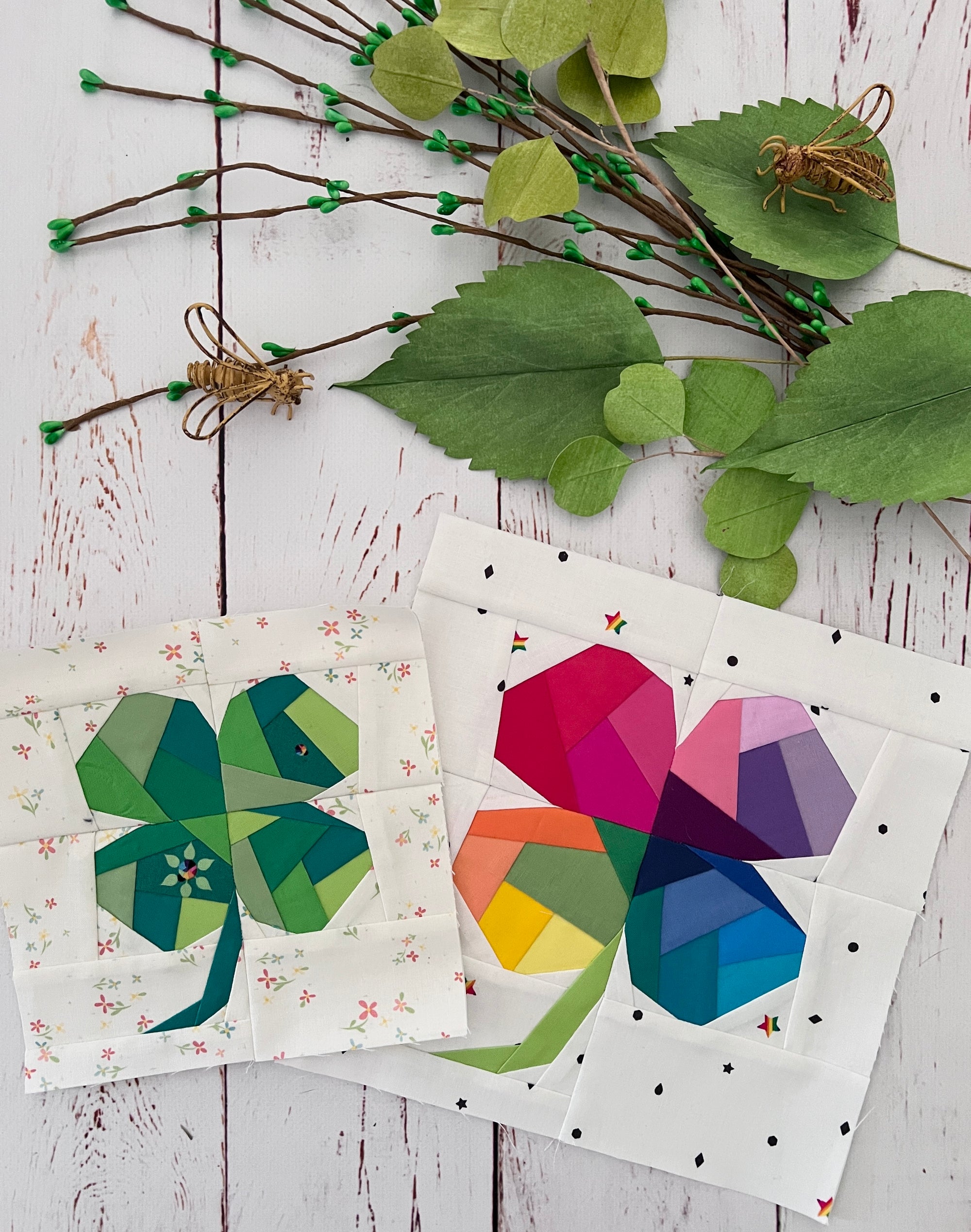 Lucky Clover Paper Pieced Pattern