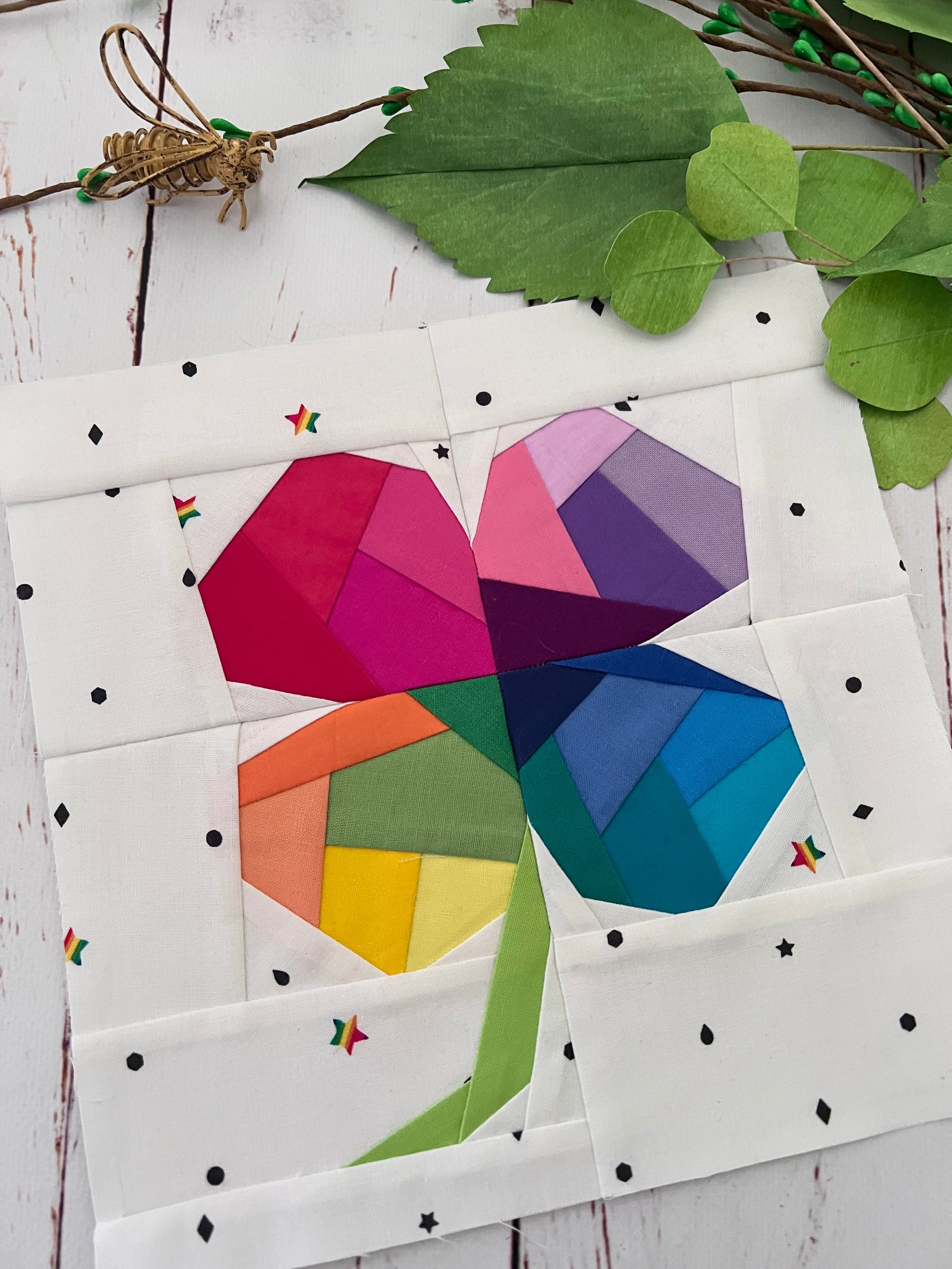 Lucky Clover Paper Pieced Pattern