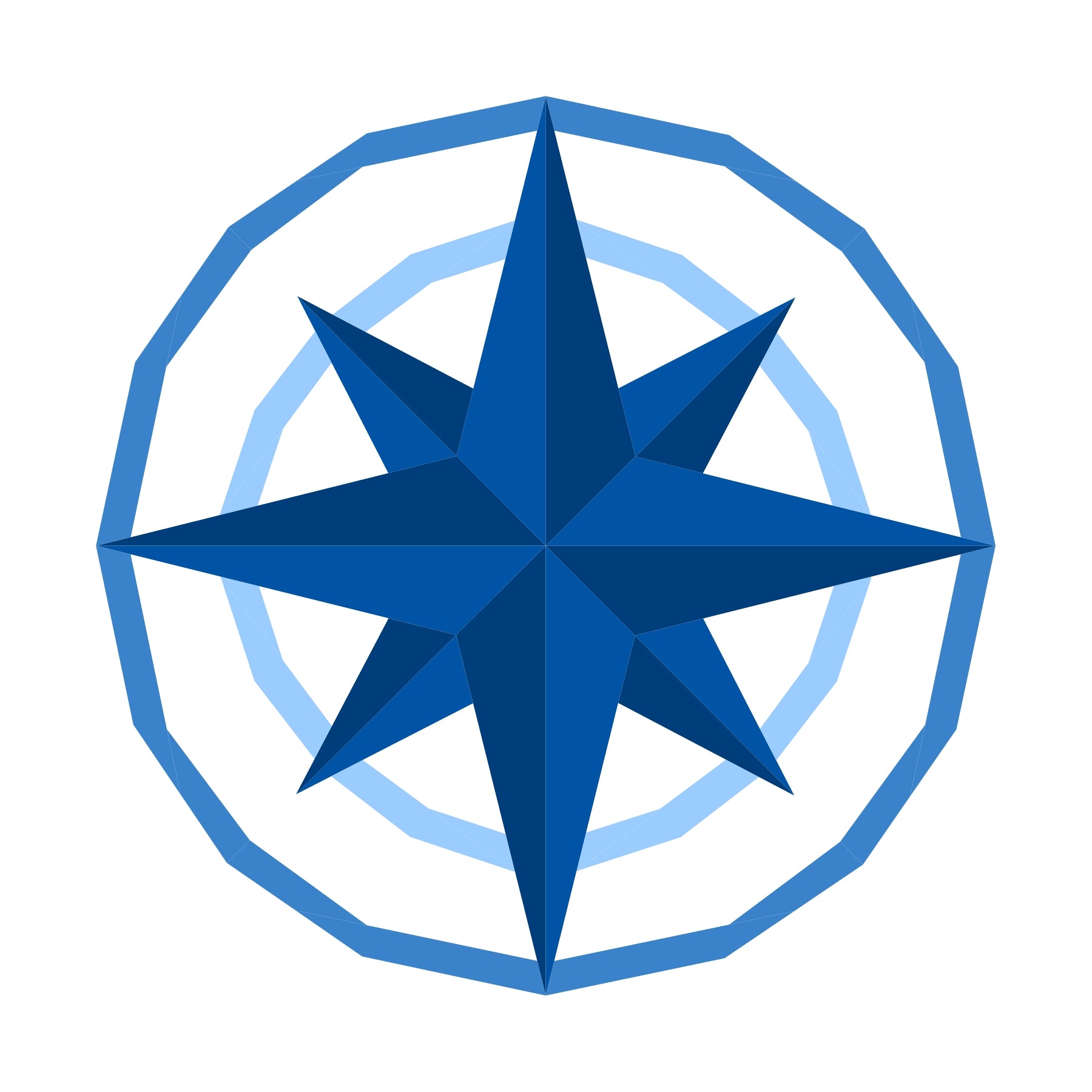 nautical mariner's compass paper pieced pattern