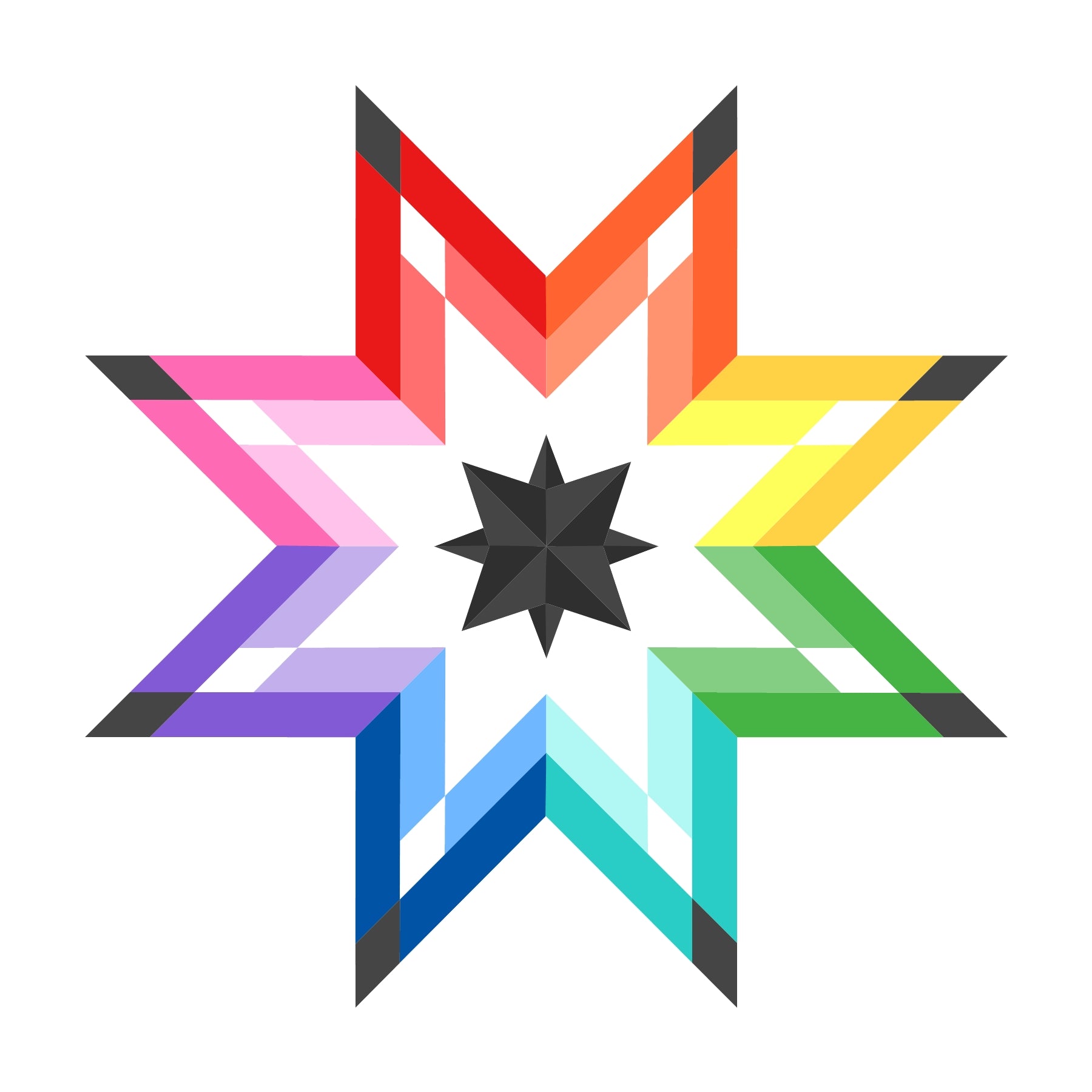 cosmic star paper pieced pattern