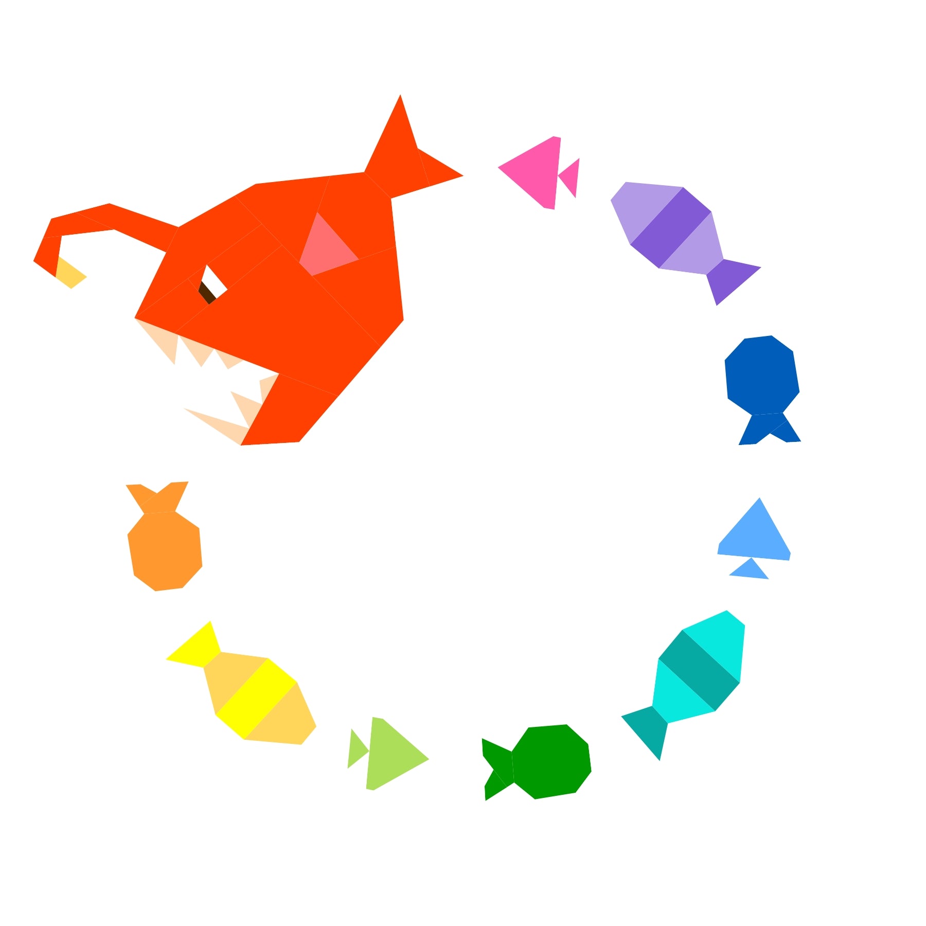 fish food paper pieced pattern
