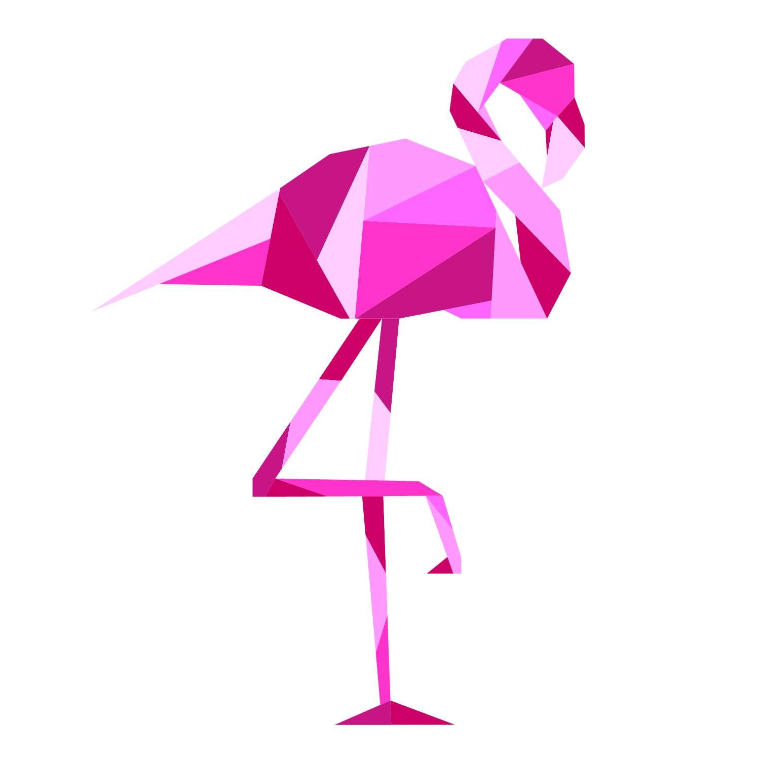 Geometric Flamingo Paper Pieced Pattern