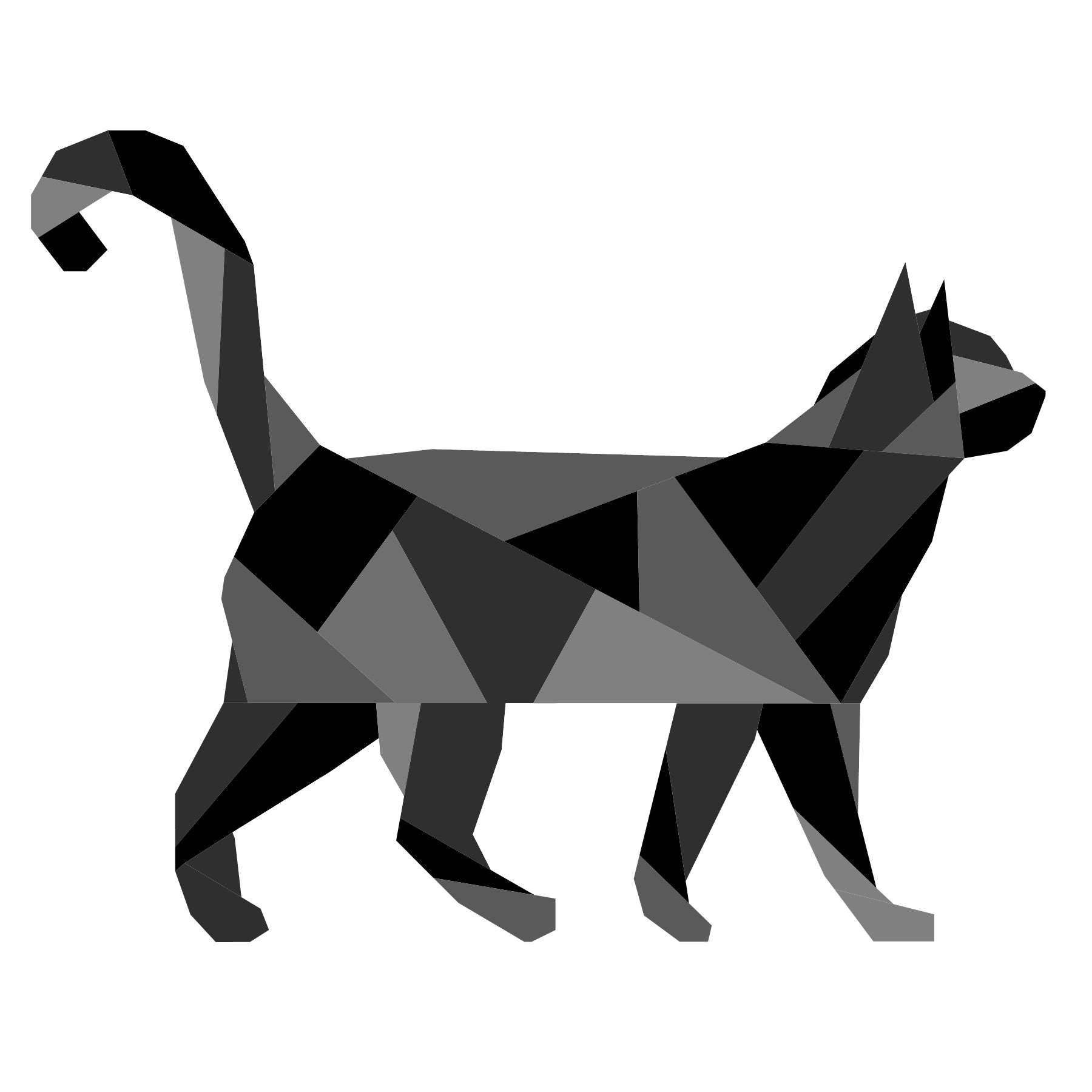 Geometric Kitty Paper Pieced Pattern