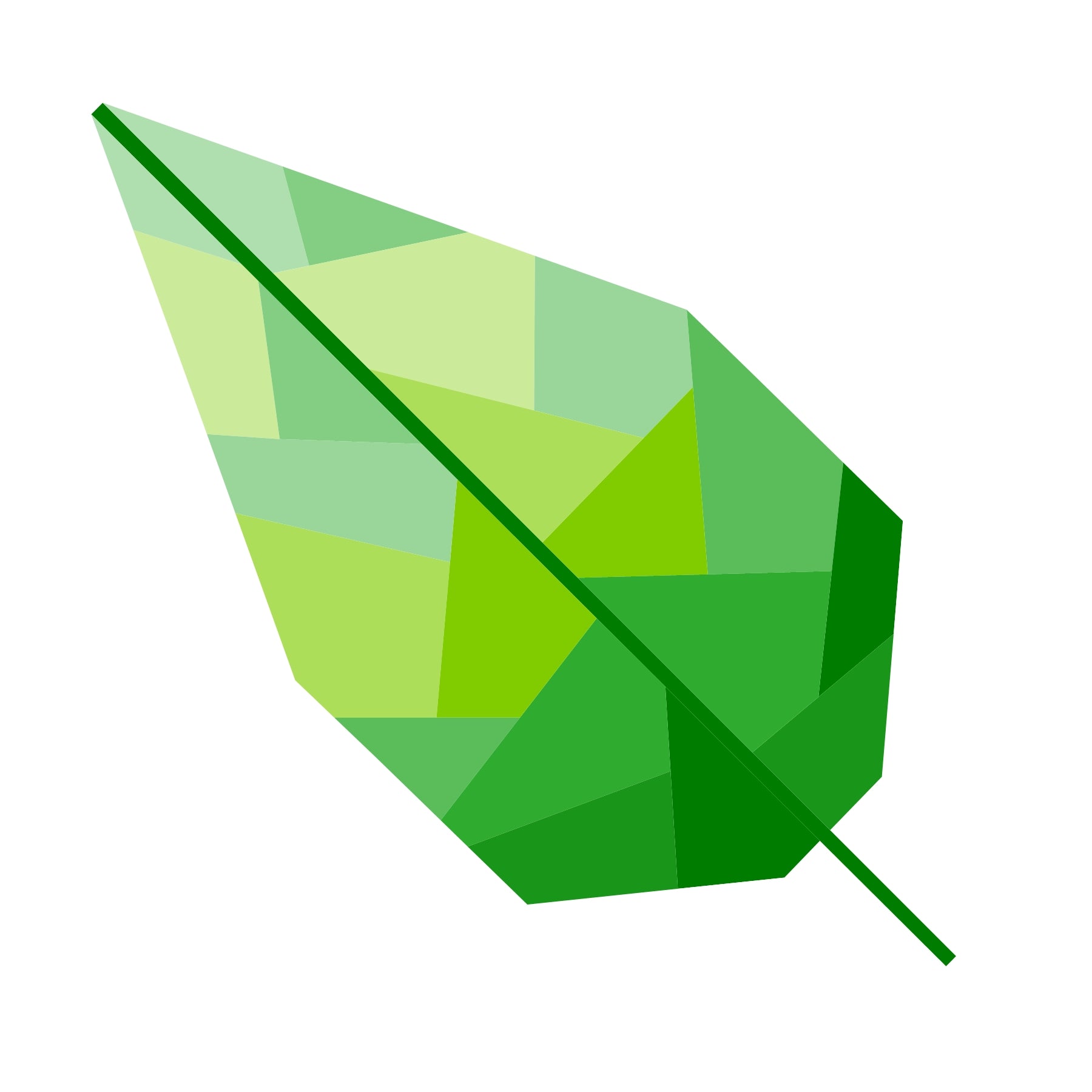 geometric leaf paper pieced pattern
