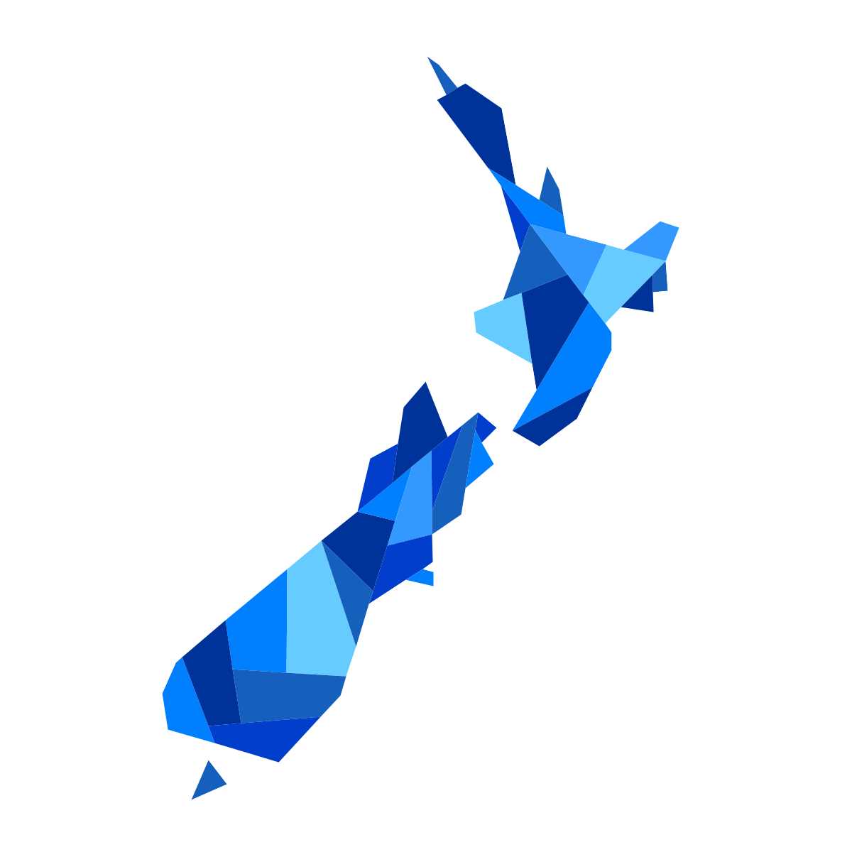 blue geometric New Zealand paper pieced pattern