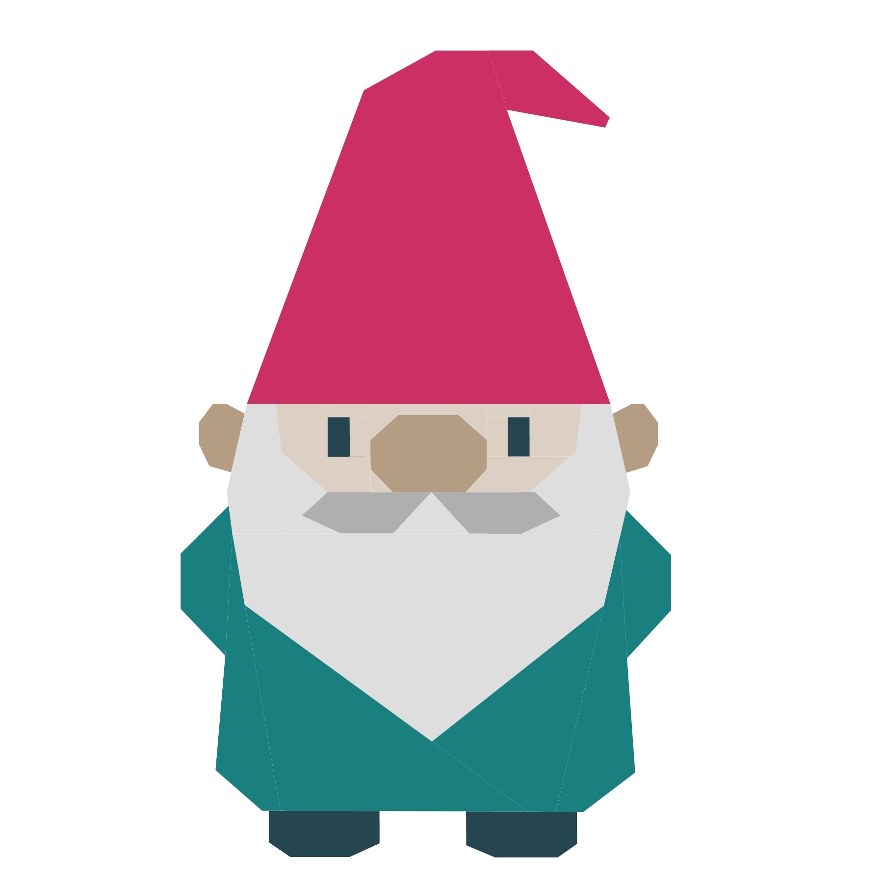 Garden Gnome Paper Pieced Pattern