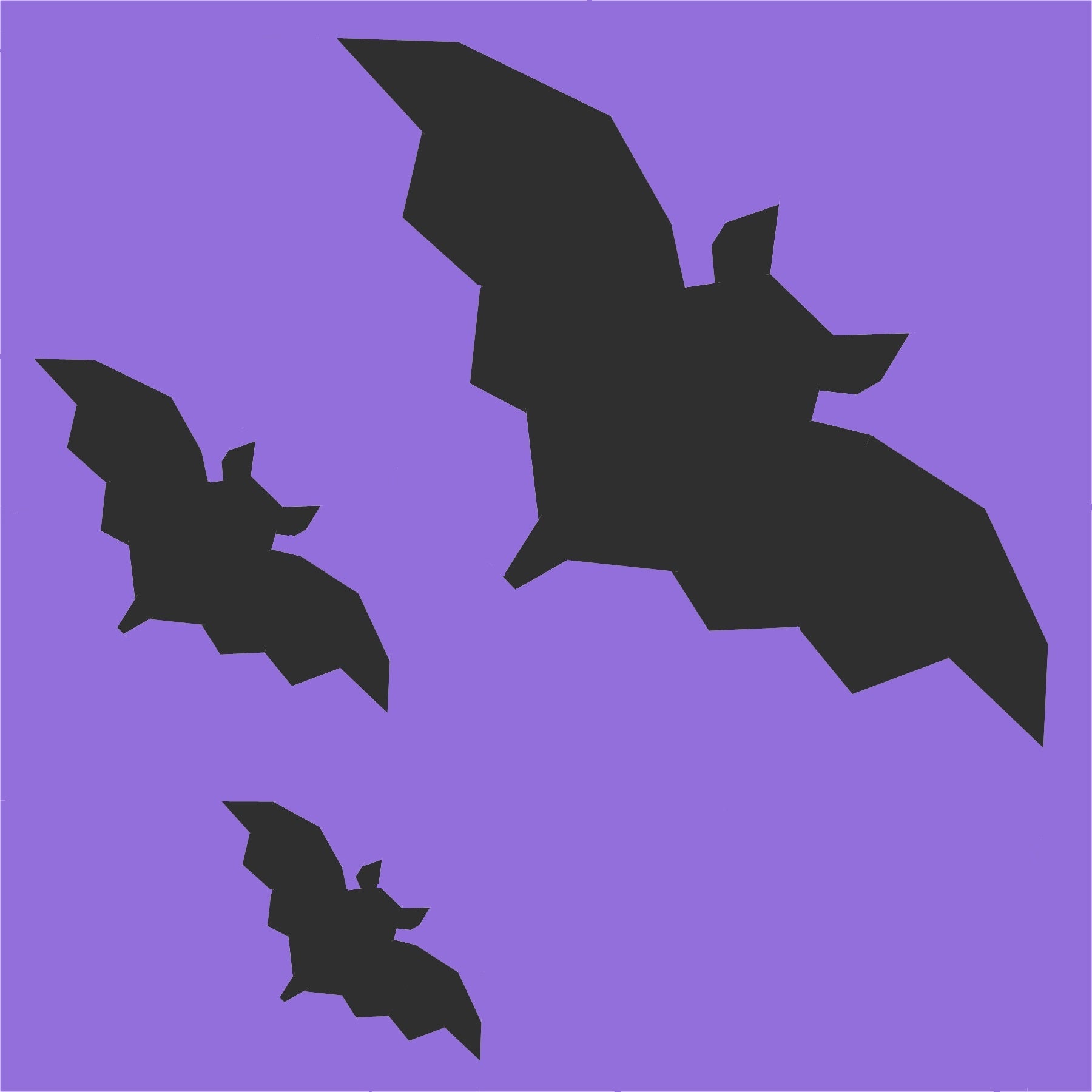 going batty paper pieced pattern