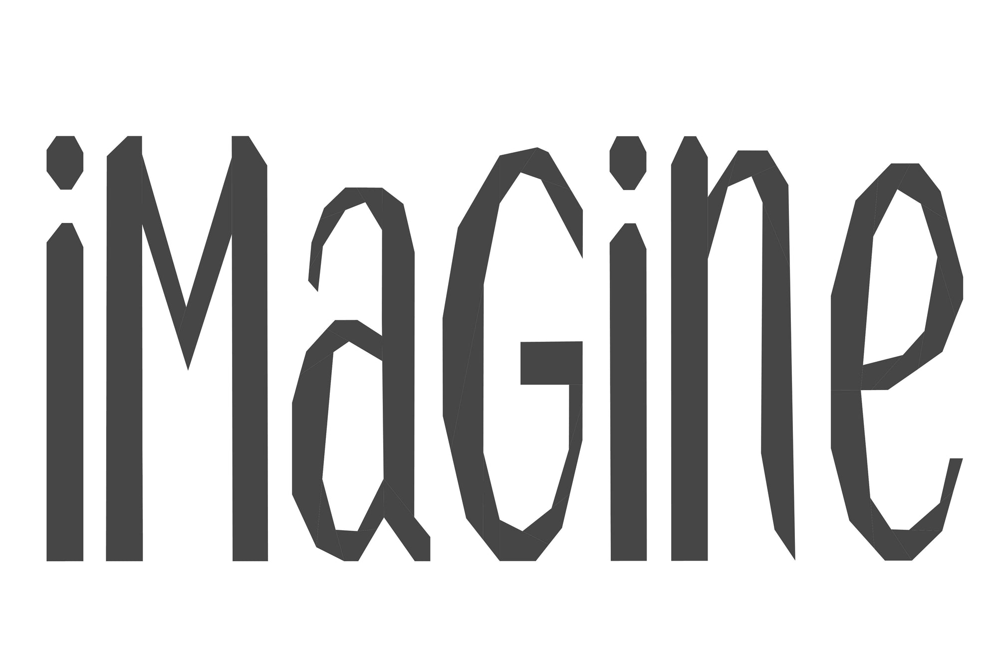 imagine paper pieced text pattern