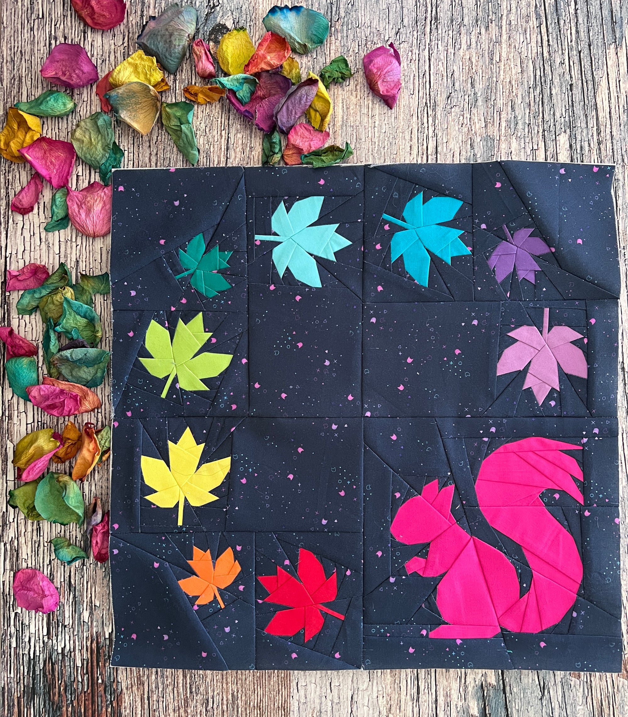 Ooh Squirrel Paper Pieced Pattern