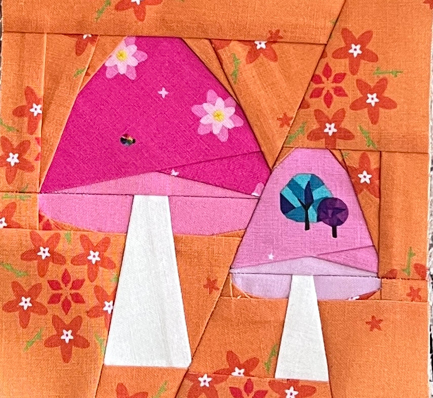 Mushies Paper Pieced Pattern