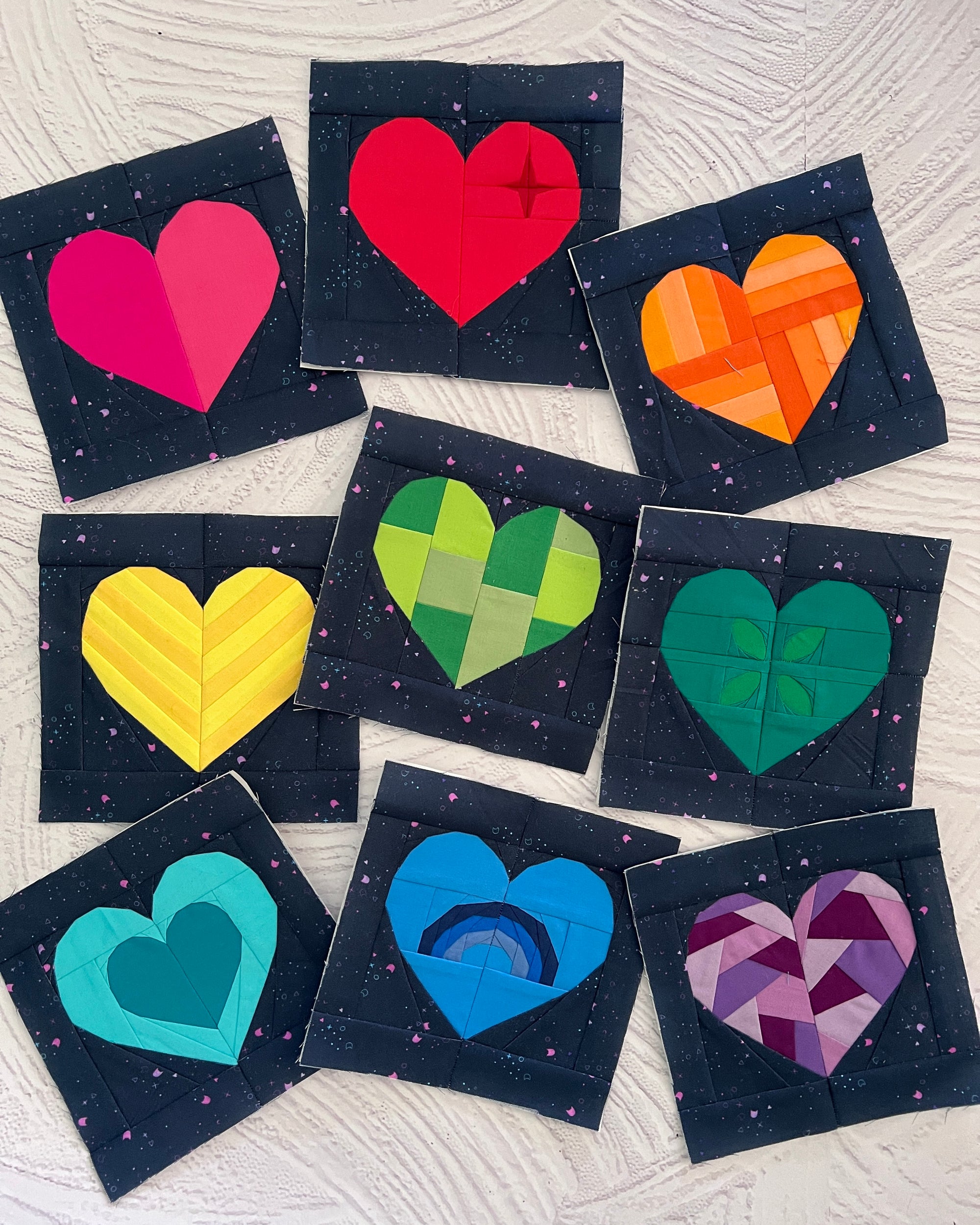 Heartful Paper Pieced Pattern Bundle