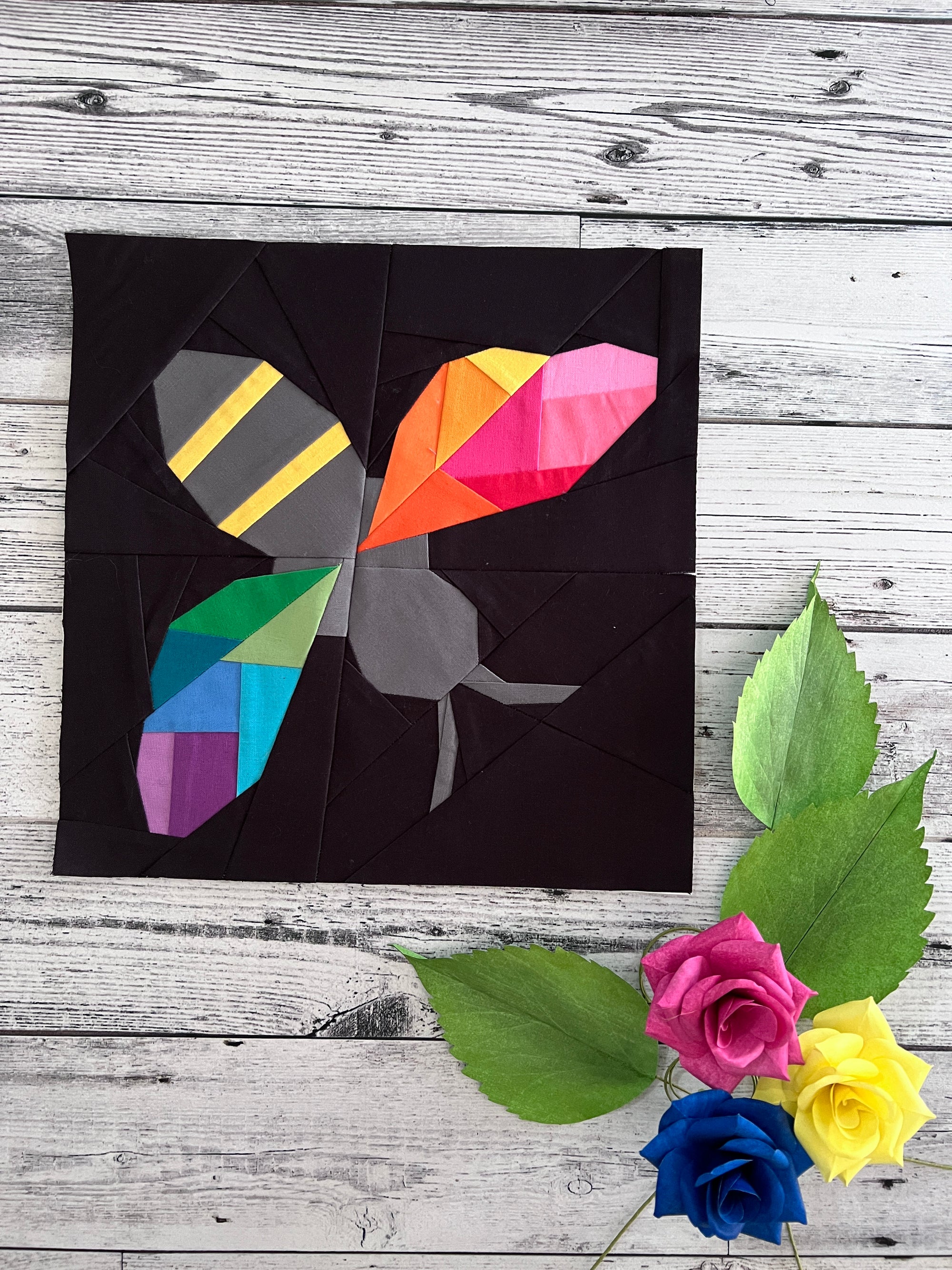 Buzzy Bee Paper Pieced Pattern