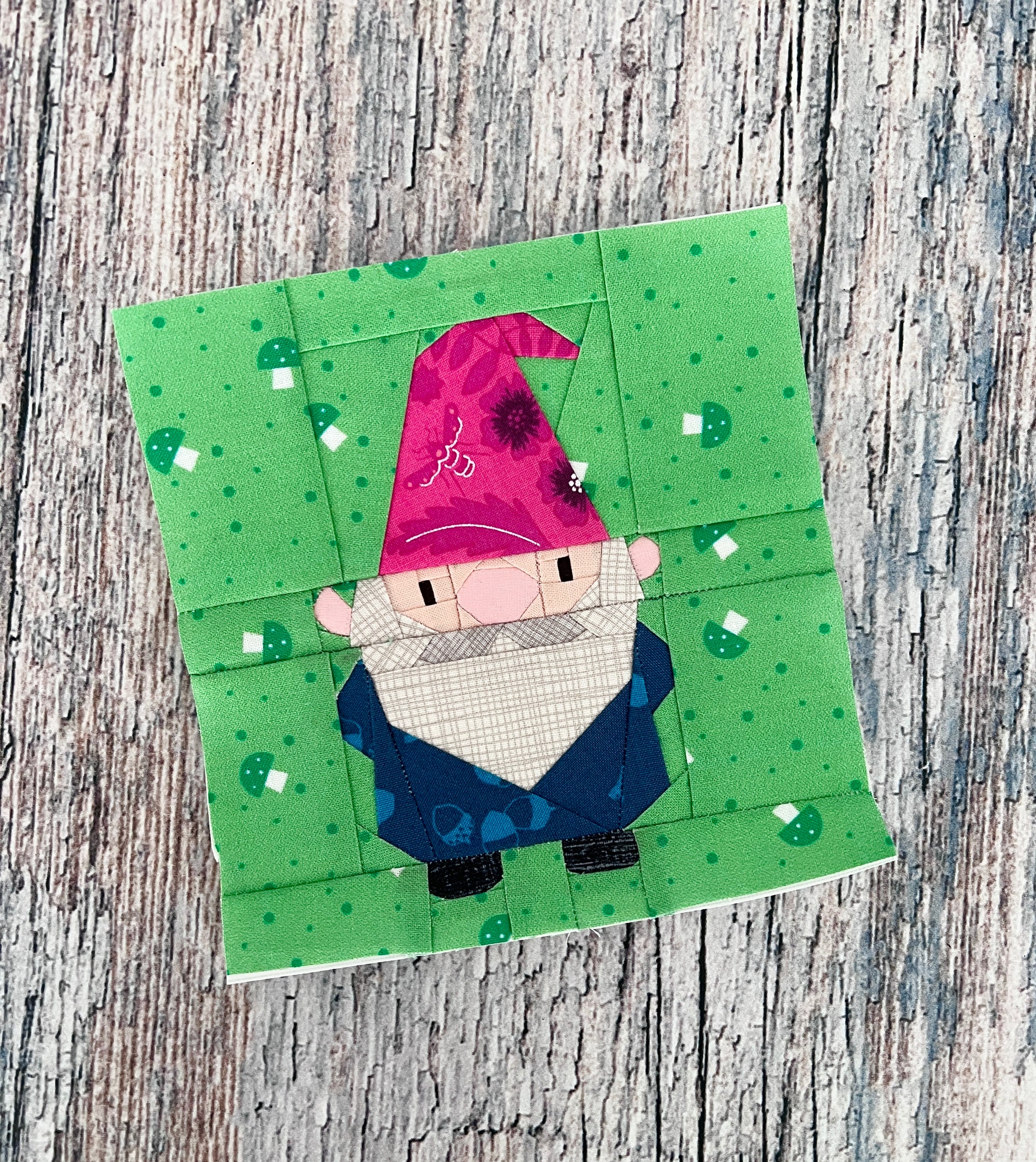 Garden Gnome Paper Pieced Pattern