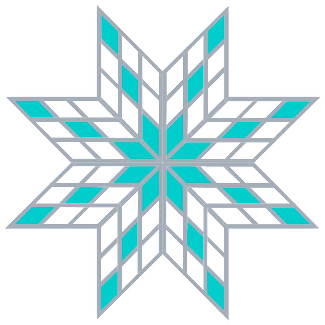 sashed lonestar paper pieced pattern