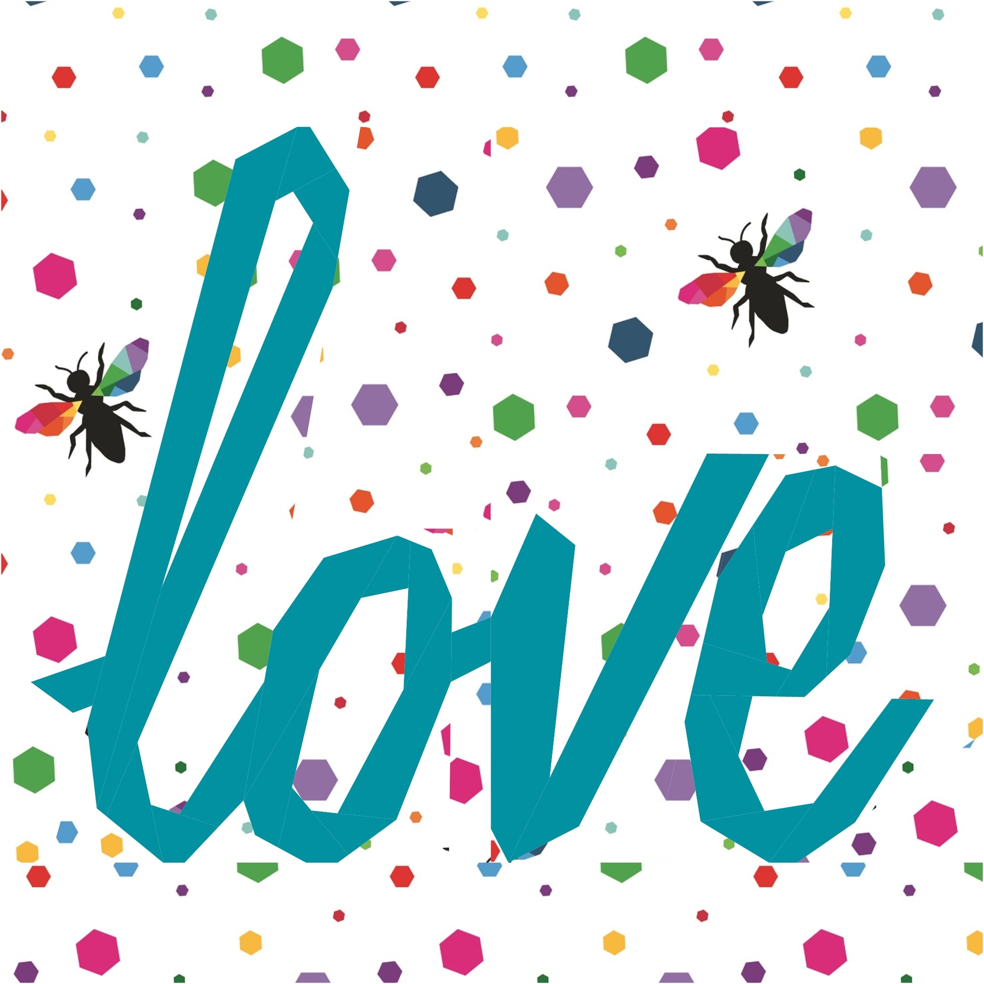 love in script paper pieced pattern