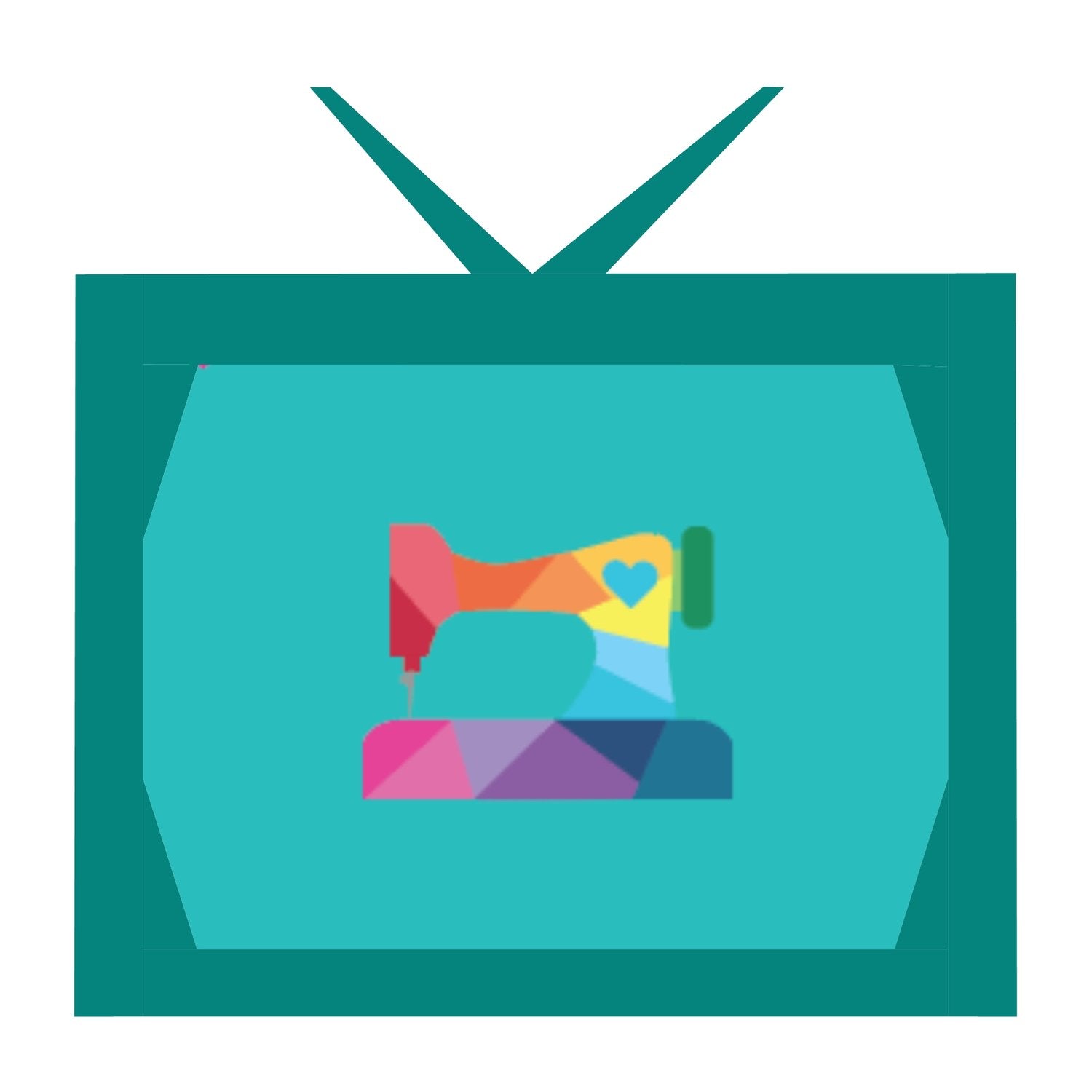 foundation paper pieced FPP Tiny TV television pattern