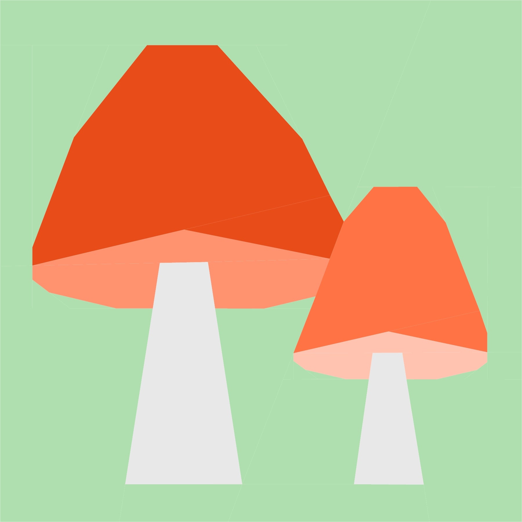 Mushies Paper Pieced Pattern