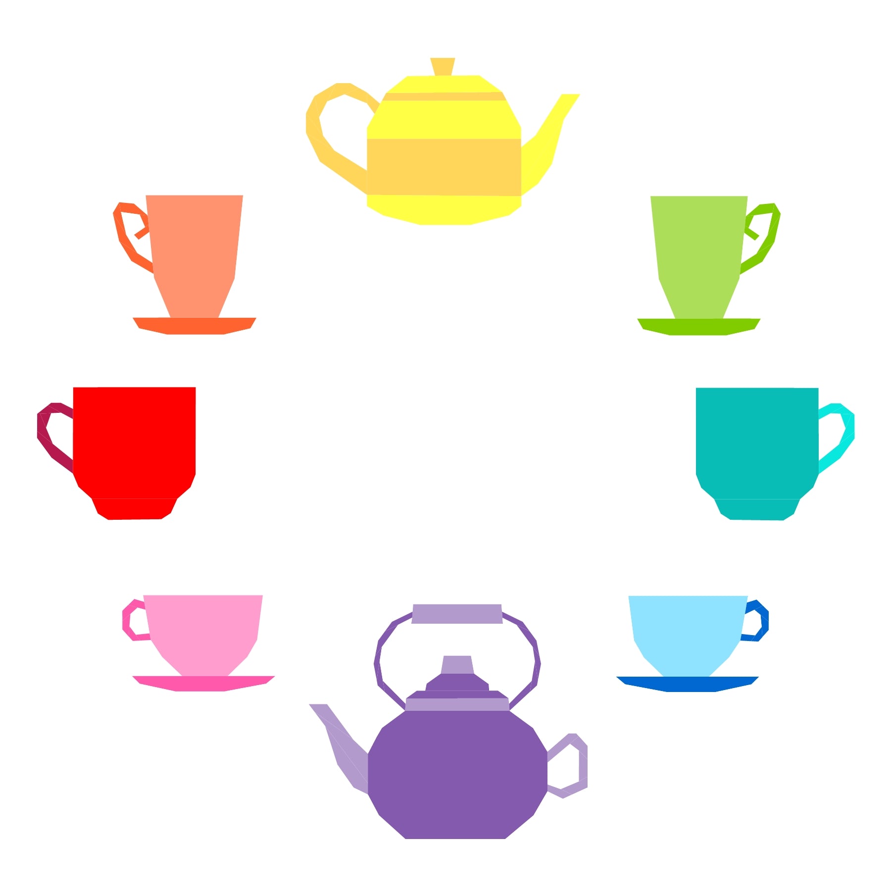 Tea Time Paper Pieced Pattern