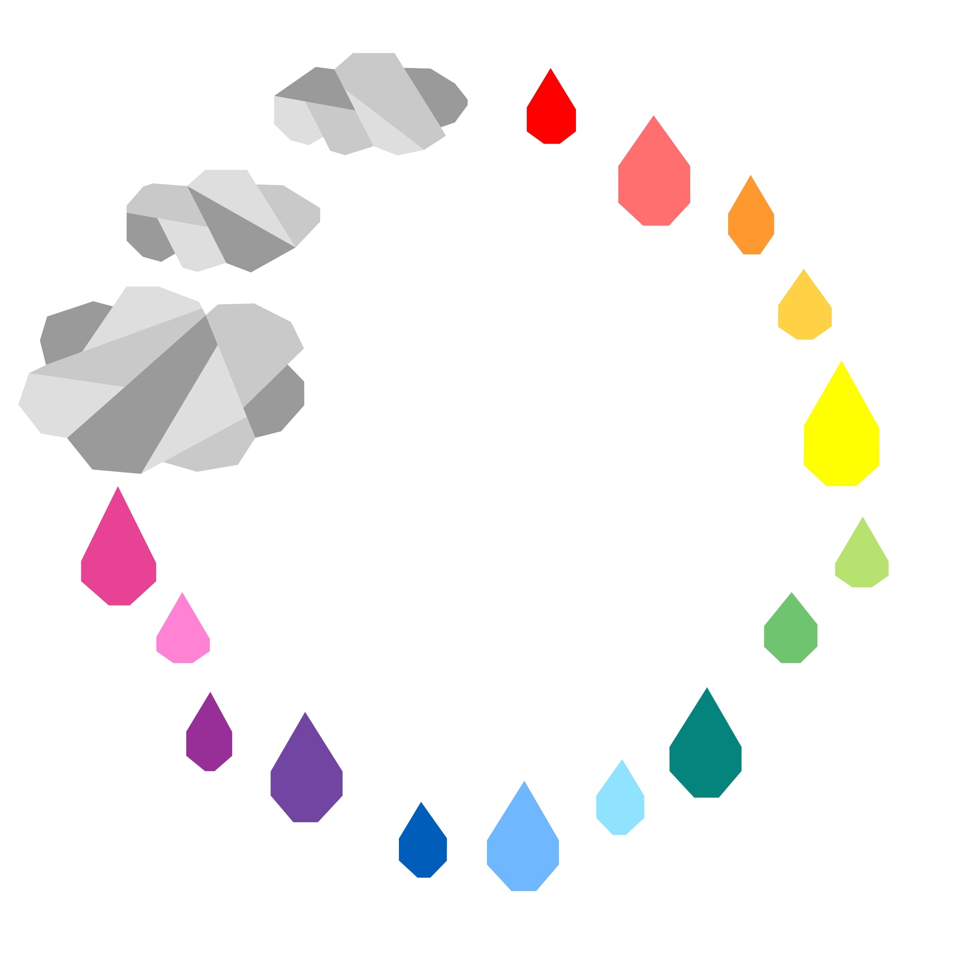 Raindrop Circlet Paper Pieced Pattern
