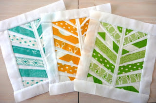 red herring paper pieced pattern sewn in fabric