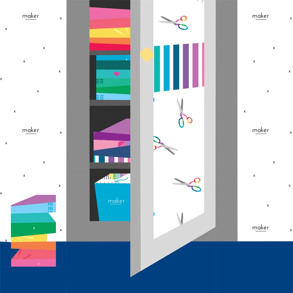 Stash Cupboard Paper Pieced Pattern