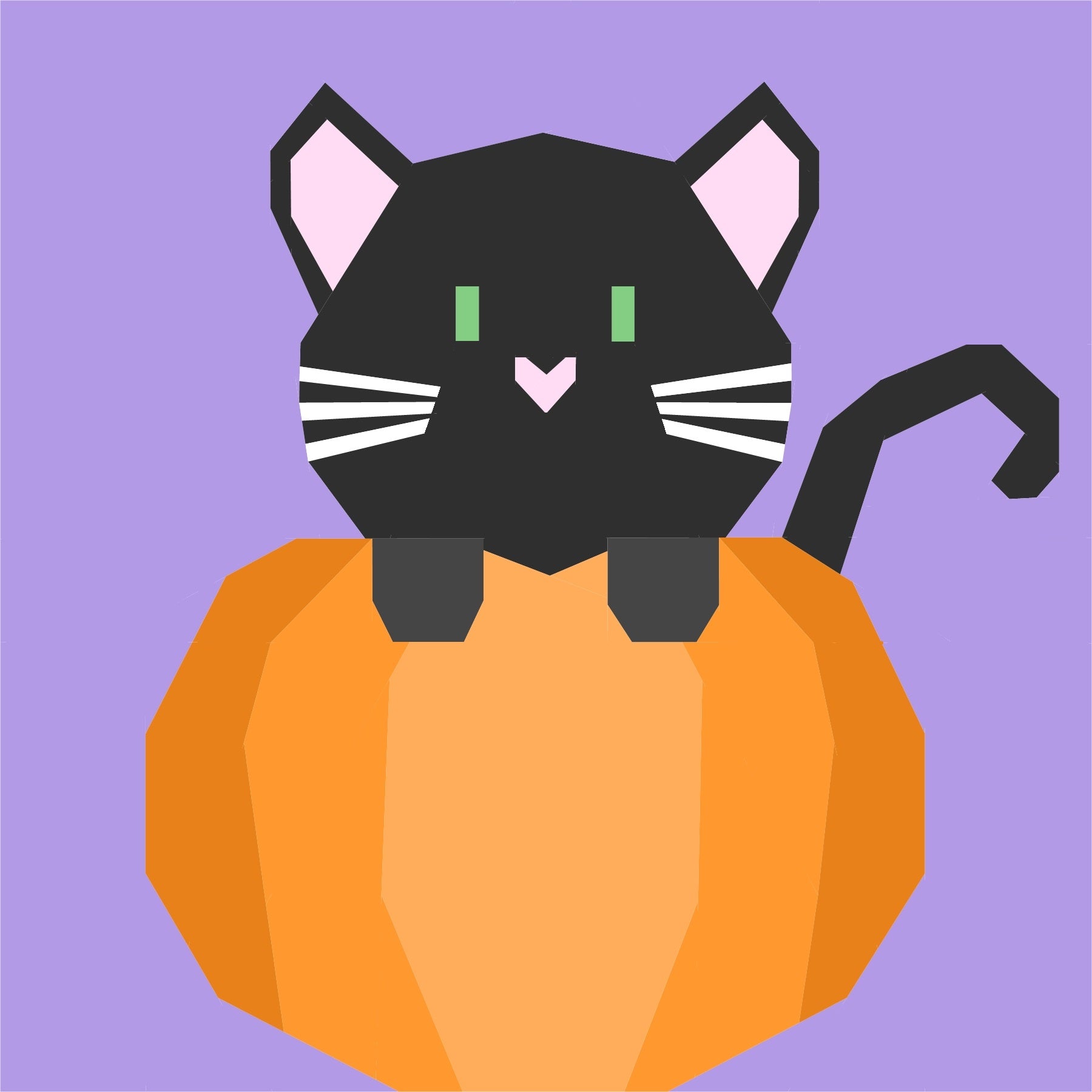Trick or Treat Paper Pieced Pattern