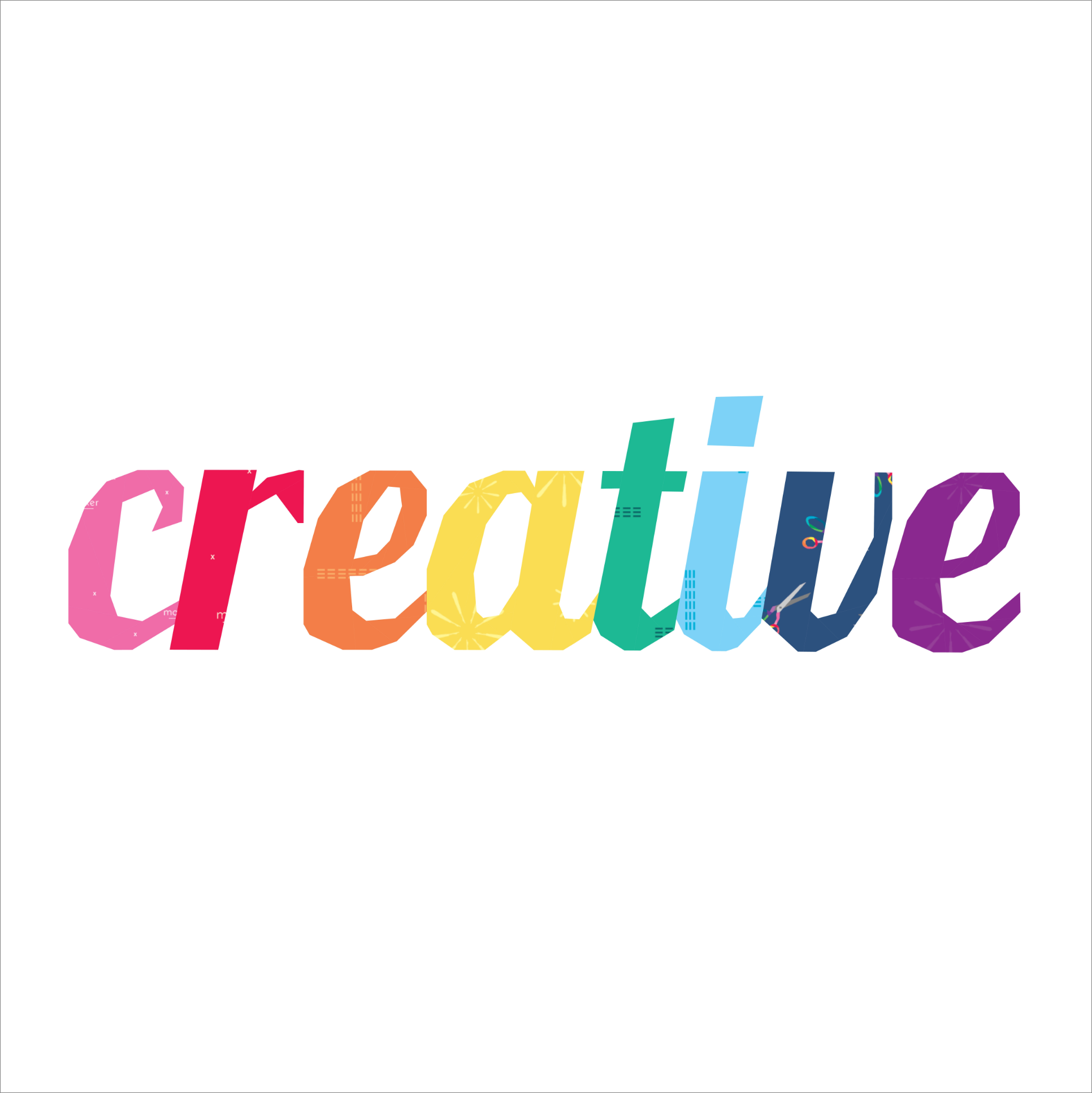 creative in script paper pieced pattern