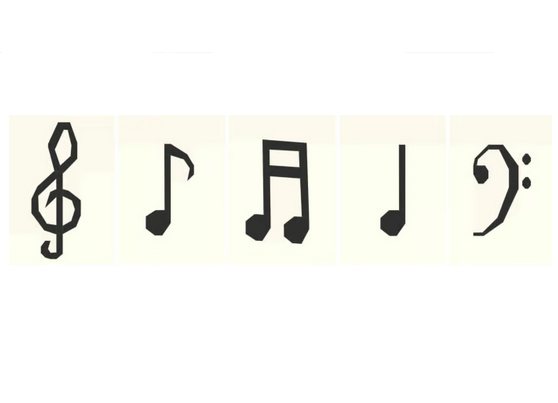 musical notes foundation paper pieced pattern