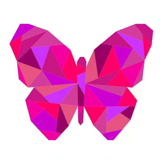 Geometric Butterfly Paper Pieced Pattern